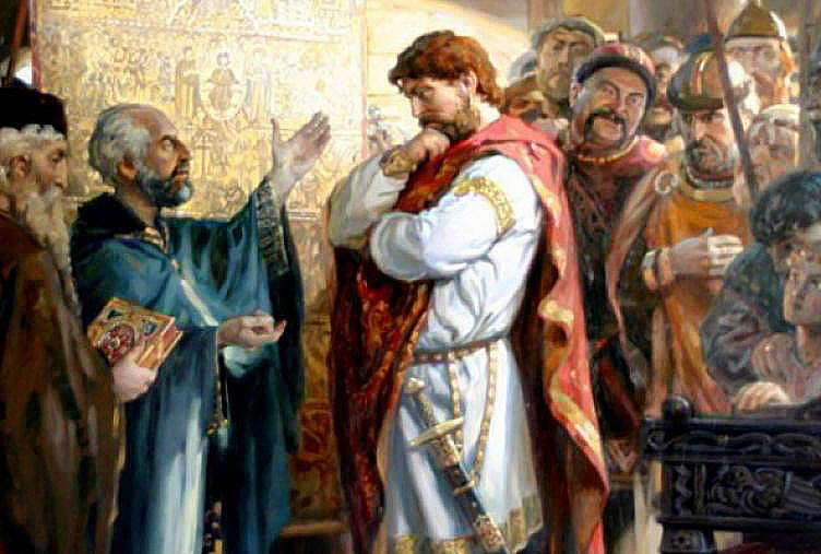 Фрагмент картины "Выбор веры князем Владимиром"